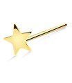 Star Silver Straight Nose Stud NSKA-731L